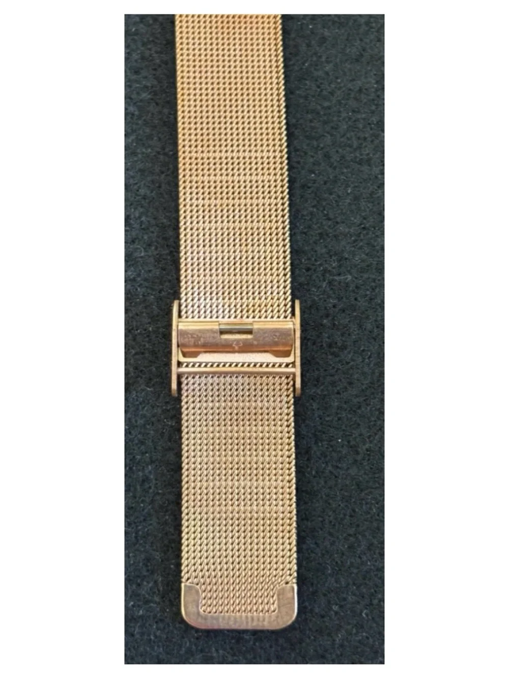 NWOT** Anthropologie BREDA Joule Mesh Watch in Rose Gold  **Needs Battery